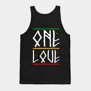 One Love Rasta Colors Reggae Tank Top